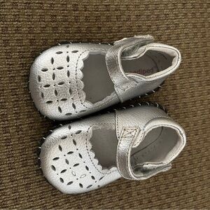 PEDIPED Silver Baby Shoes